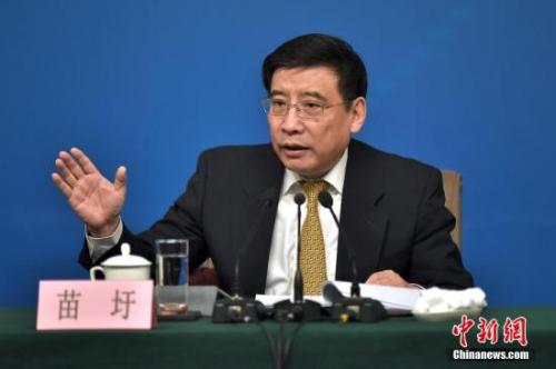 資料圖：苗圩。<a target='_blank' href='http://www.chinanews.com/'>中新社</a>記者金碩攝