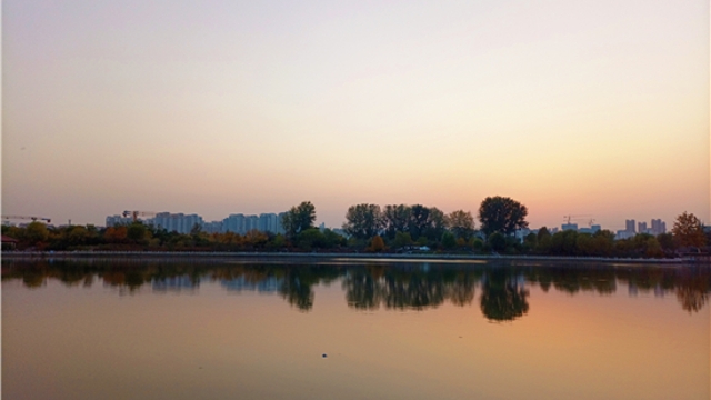 蘆花白，秋水寒